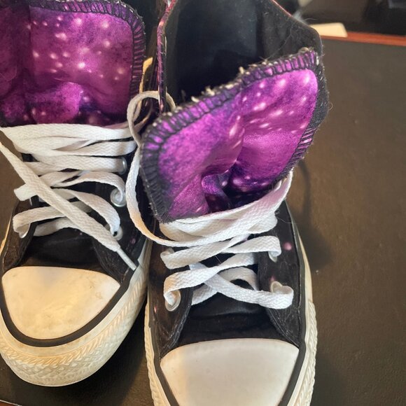 Converse All Star Chuck Taylor Satin Galaxy Unicorn Sneakers Women’s Size 7 - Picture 3 of 7